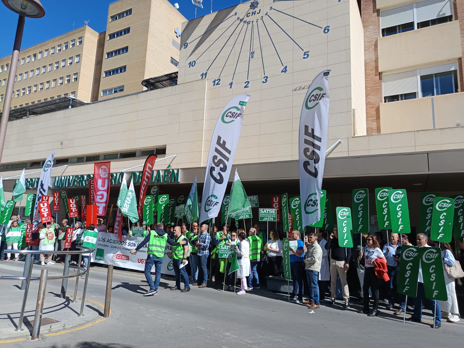 Movilización en el Complejo Hospitalario de Jaén